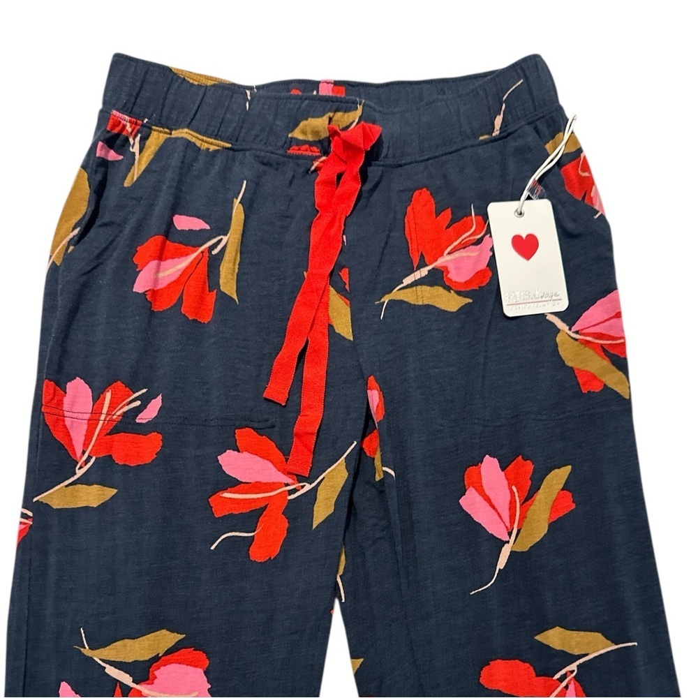 NWT PJ Salvage Botanical Dreams Pajama Pants in Navy - Picture 3 of 8